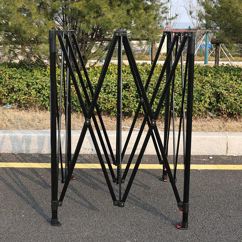 Double Layer Aluminum Alloy Advertising Tent Simple Style Hexagonal Folding Awning Stall for Outdoor Events Trade Shows 5m Bay