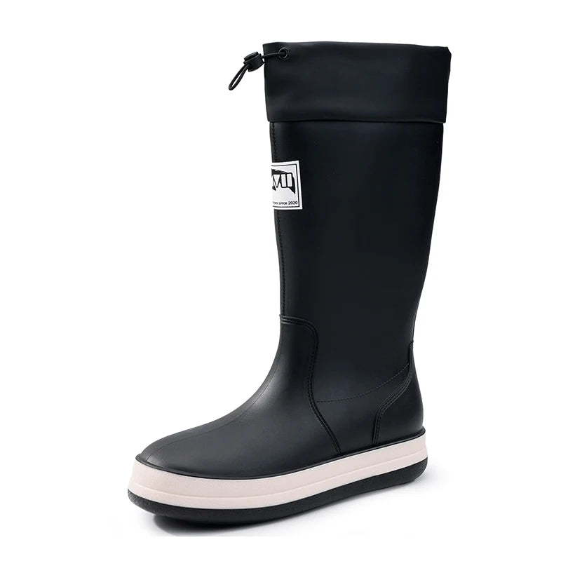 GUYISA Waterproof Black  Rain Boots - Dynamic and Durable Customizable Lightweight and Fashionable New Trend