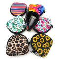 Ready to Ship Sublimation Printing Washable Neoprene Mini Cosmetic Pouch Portable Makeup Bag Small Zipper Purse Wallet RTS