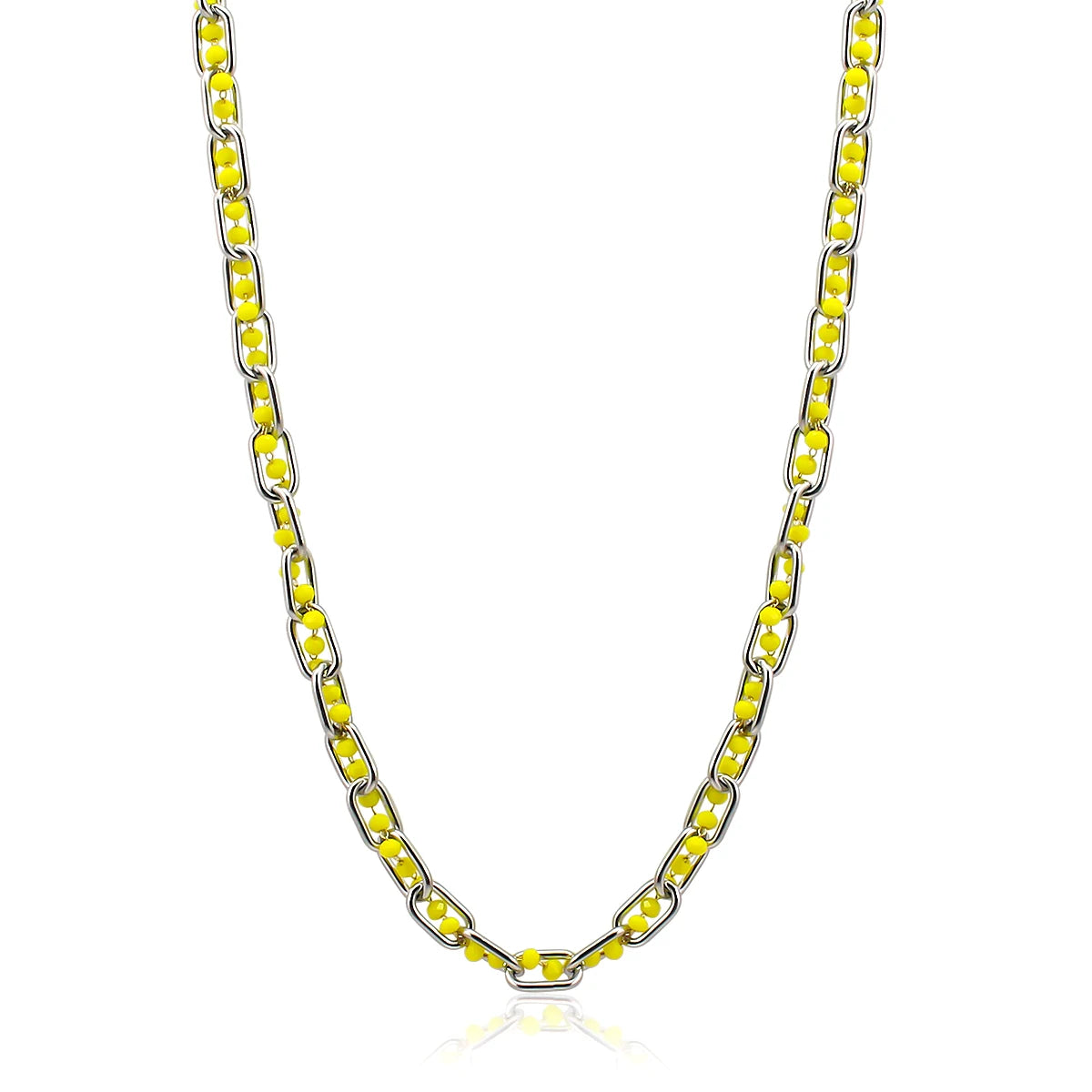Lovely Cool Colorful Beads Clavicle Acrylic Choker Necklace for Women Girls Spring Summer  Winter Jewelry 45cm Wholesale