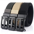 Custom Logo 3.4 CM Wide Men's Nylon Casual Jeans Belt Automatic Buckle Braided Fabric Golf Belts for Youth