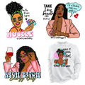 Wholesale Custom Printing Htv Blm Design Heat Press T-shirt Fashion Afro Girl Vinyl Iron on Transfer