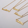 Collar Con Nombre Custom Stainless Steel Gold Pendant With Heart Personalized Name Initial Letter Choker Necklaces for Men Women