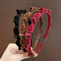 DOMOHO New Women's Cute Headband  Fashion Sweet and Fresh Simple Plastic Scrunchie Headband