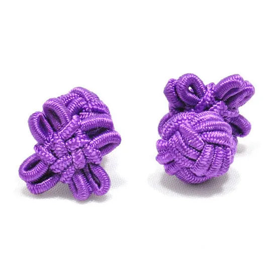 Brand New Silk Men's Flower Knot Cufflinks for Weddings Parties Business Gifts Wholesale