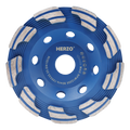 HERZO 125mm Diamond Polishing Cup Disc Customized Size for Marble and Concrete Grinding and Deburring OEM Supported
