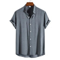 RTS New Styles Casual Solid Color Seasons Turn-down Collar Cotton Fashion Universal Shirts for Men
