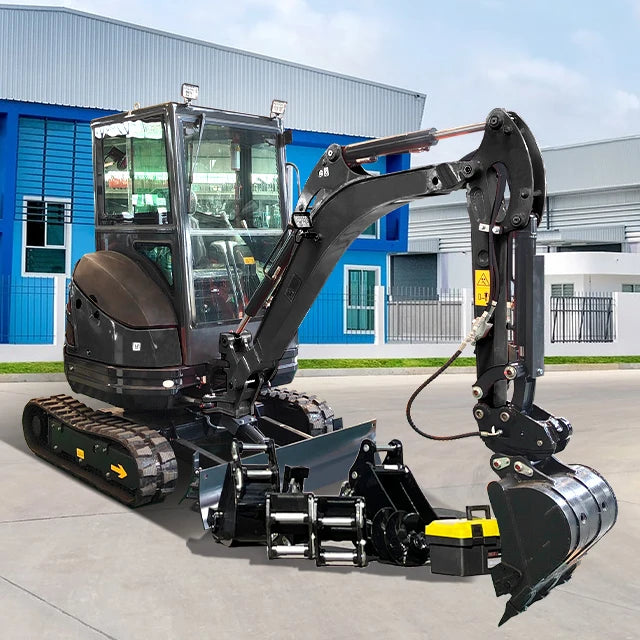 CE EPA EURO5 Multifunction 1ton High Efficiency diesel Shovel Mini Digger Farm Tracked Bucket Mini Excavators