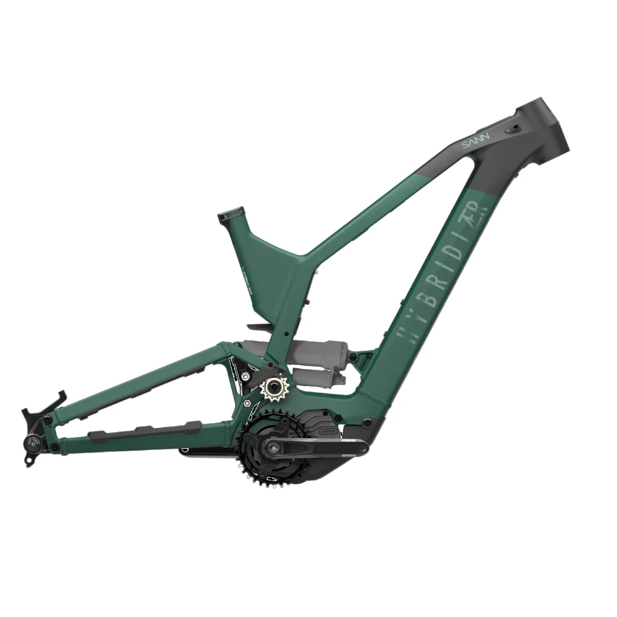SANN EMTB Kit with Full Suspension Aluminum Alloy Frame 48V 18Ah 860wh Battery Bafang M510 Motor Hybridizer