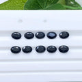 Oval Shape 3x5 - 8x10mm Loose Gemstone Genuine Natural Black Sapphire