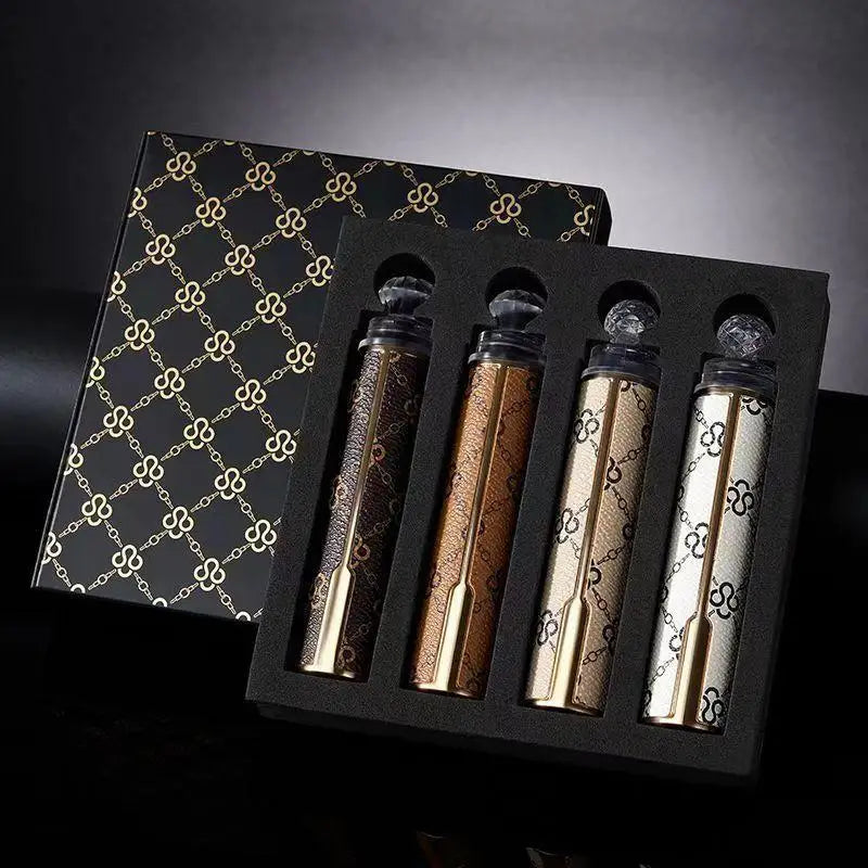 Modern 4-Piece Gift Box Portable Travel Toothbrush Set for Adults Soft Bristles Home Use PP Material
