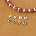 Wholesale Abacus Spacer Beads 925 Sterling Silver Stripe Lantern Shape Spacer Beads for Jewelry Making Accessories