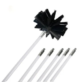 Electrical Drill Drive Chimney Sweeping Cleaning Tool Kits Plastic Flexible Rods with Nylon Premium Quality