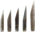 5PCS Plastic Burnisher Knife Jewelry Polisher Craft Polishing Tool for Gold Sliver Jewelry Making and Measuring
