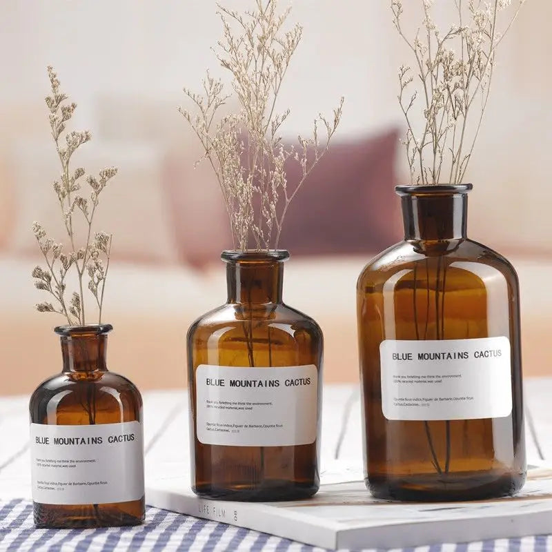 125ml 250ml 500ml 1000ml Glass Bottles for Oil Refill Aroma Oil Scent Perfume Diffuser with Cork Sealing