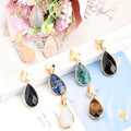 Wholesale Natural Gemstone Pendant Jewelry Unique Earrings Handmade Gemstone Drop Earrings