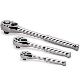 YUHANG Quick-Release 72-Tooth 3-Piece Ratchet Set 1/4\