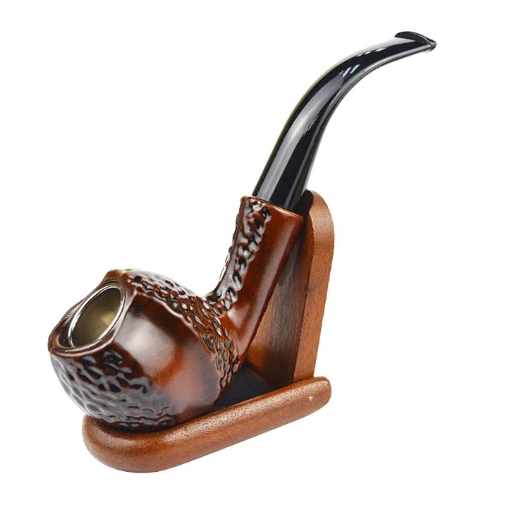 Yiwu Futeng Hot Selling Tobacco Wood Smoking Pipe Luxury Premium Classic Resin Pipe Wholesale