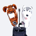 Wholesale Devikka Konday Custom Animal PU Leather Golf Club Headcovers Set OEM Driver Dinosaur Tiger Design Rice White