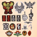 Wholesale Embroidered Iron on Skull Motorcycle Patches  Embroidery Biker Patches for  Vests