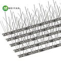 Stainless Steel Bird Spikes Disassembled Spikes 10 Strips 10.82 Feet Coverage Bird Spikes for Pigeons Small Birds
