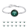 Zodiac Signs Capricorn Aquarius Pisces Aries Taurus Gemini Cancer Leo Virgo Libra Scorpio Sagittarius Bangle Bracelet
