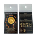 Hoonni Negative Ions 1500cc Scalar Quantum Energy Emf Anti Radiation 24K Gold Metal Patch 26mm Diameter Sticker for Mobile