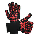 OEM Hot Sale Eco-friendly Heat Resistant Food Grade Silicone Baking Tool BBQ Non-Slip Double Oven Mitt for Grilling Cooking