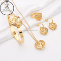 Moroccan Gold Plated Luxury Stainless Steel Jewelry Love Cute Geometric Stone Color Gemstone Bracelet Design Sets
