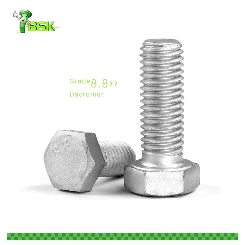 BSK Din 933 Full Threaded Hex Bolt Galvanized A325m 8S Heavy A490 Dacromet Astm A325 Nuts Bolts