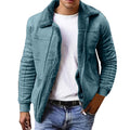 Warm Jackets Men's Autumn Winter New Fashion Pure-Colour Loose Casual Plush Jacket Loose Overcoat Wool Outwear for Males