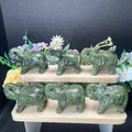 Hot Selling Crystal Healing  Stone High Quality Xiuyan Jade Elephant Carving Craft for Home Decoration