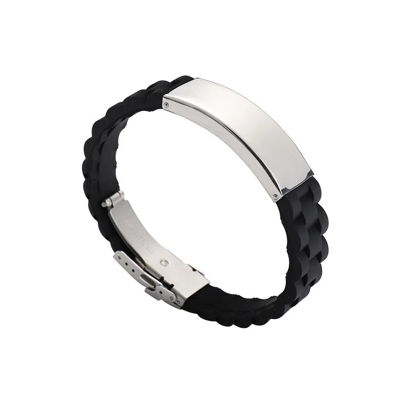 Inspirational Quote Cross Bracelets Faith Christian Bible Accessories Verse Silicone ID Wristband Religious Gifts for Men Women