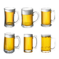 Lead Free Modern Custom Logo Glass Beer Steins Mugs Tankards Set with Handles 301-400ml Capacity