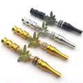 107MM Leaf Shape Green Diamond Hookah Tips for Women