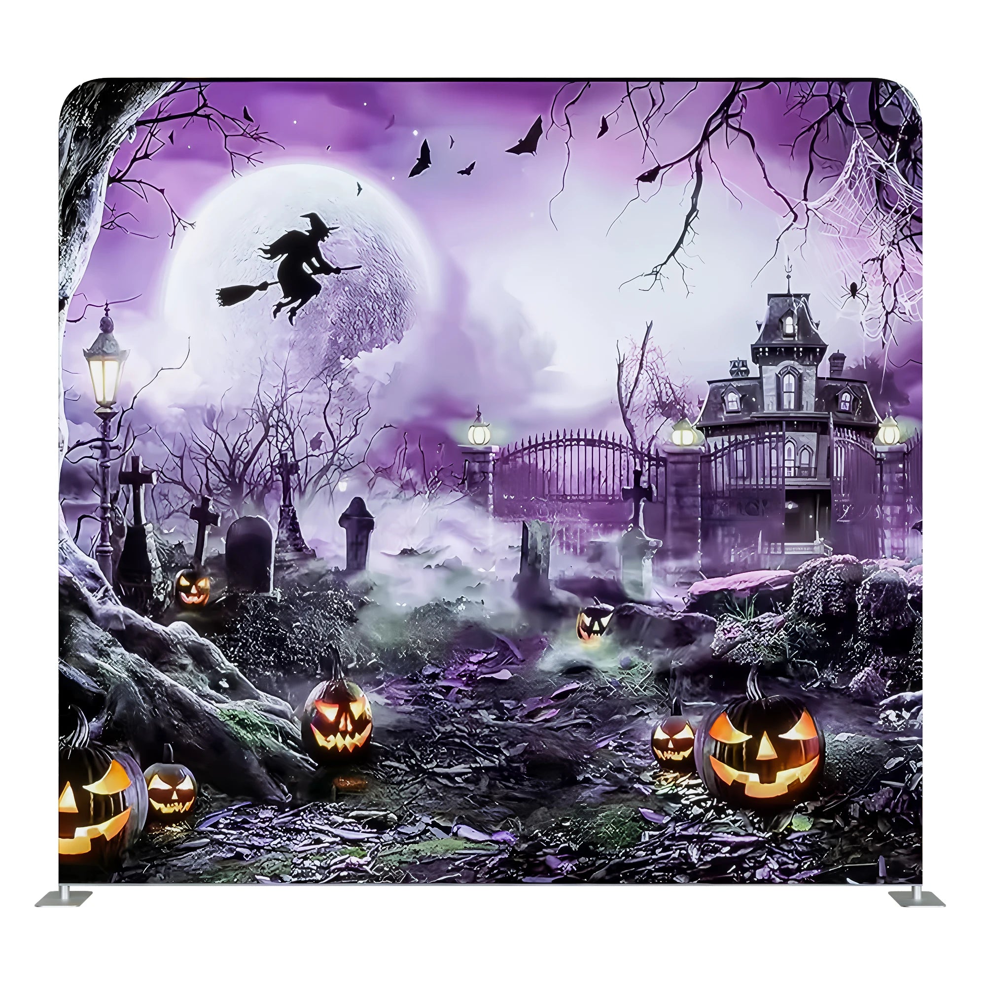 Custom 8ft/10ft Tension Fabric Display Single Sided Backdrop Banner Event Booth Tension Fabric Backdrop
