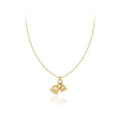Joolim Jewelry Trendy 18K Gold Plated Bell Flower Pendant Snake Chain Stainless Steel Necklace for Gift Fashion Jewelry
