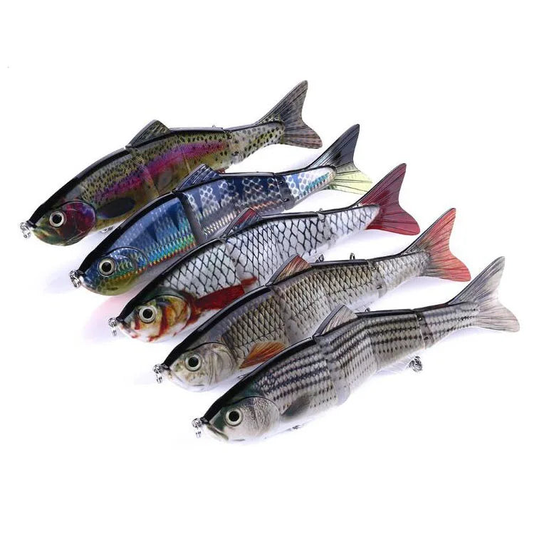 KEWOTE 25CM 146G 3D Eyes Multi Jointed Bulk Hard Crankbait Wobbler Plastic Swim Bait Lures