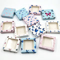Y Private Label Cheap One Pair Cardboard Packaging Box for False Eyelash Packing Boutique Cute Lash Packing Box