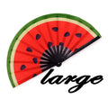 2022 Factory Wholesale Custom LOGO Printing Bamboo Large Handheld Fan Rave Handfan