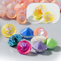 Lan Guang 4mm/5mm/6mm Round Mocha Fluorescence Crystal Pointback Glass Crystal Rhinestones for Garment Accessories DIY Nail