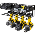 2-Layer Power Tool Organizer Holder Hand-Operated Steel Wall Storage Rack for Drill for Garage & Workshop OEM Customizable