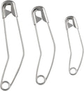The 100pcs Nickel Plated Curved Safety PinsQuilting Basting PinsBent Safety Pins for Knitting