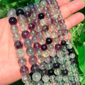 Wholesale A+ Fluorite Stone Beads 6/8/10/12mm Round Colorful Loose Beads for Jewelry Making DIY Necklace