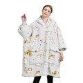 Dropshipping Winter Warm Cozy Tv Pocket Hooded Wearable Blanket Dian Xiao Mi Blanket Hoodie