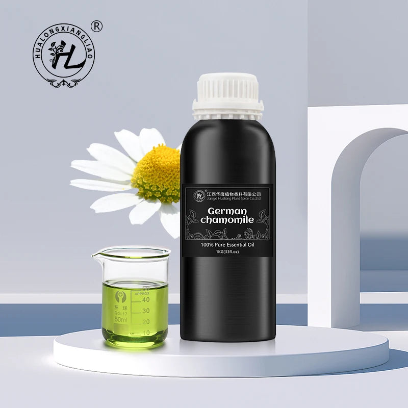 HL-  Chamomilla Recutita (matricaria) Oil Supplier Wholesale German Chamomile Green Essential Oils | Steam Distillation