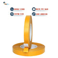 2- Recyclable High Viscosity Heavy Duty Mounting Yellow Liner White Color PVC Base Double Sided PVC Self Adhesive Tape