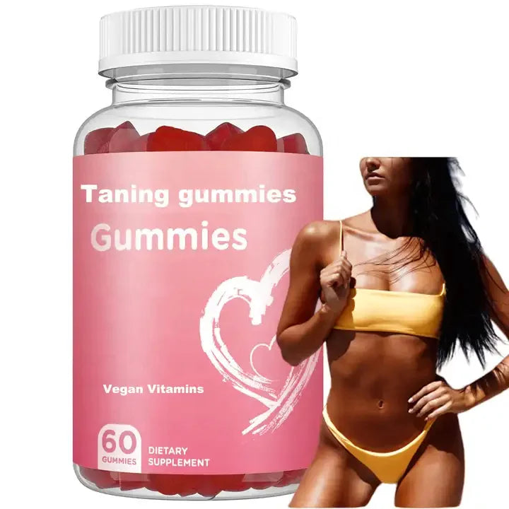 Oem Private Label Tanning Gummies Supplement Daily Tanning Gummies with Astaxanthin Collagen Lycopene Zinc (citrate) Vitamin