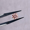Round Brilliant Cut Loose Synthetic pink Color 4.2~4.55mm Lab Grown Diamonds for Making Pendant Men Rings