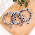 Hot Selling Fashion Devil's Eye Triple protection Beaded Bracelets Men's and Women's Bead Animal Pendant Jewelry Bracelet
